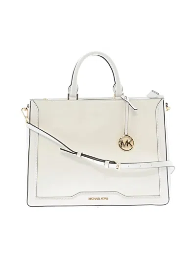 Pre-owned Michael Michael Kors Satchel In Ivory