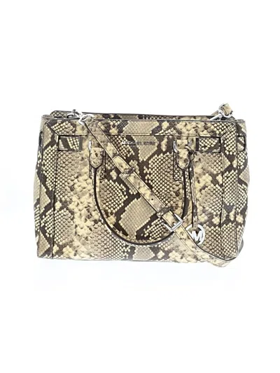 Pre-owned Michael Michael Kors Satchel In Ivory