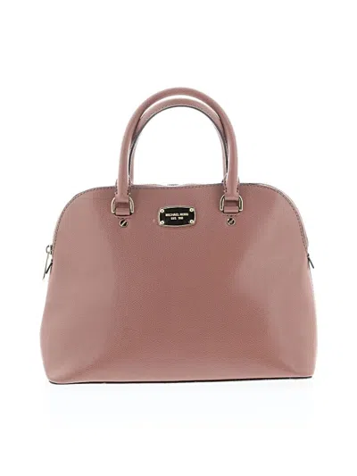 Pre-owned Michael Michael Kors Satchel In Pink