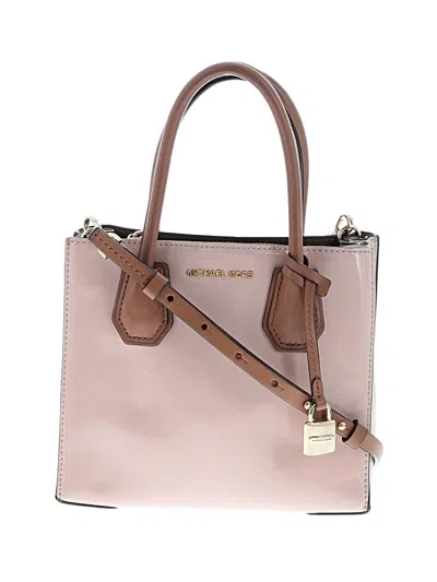 Pre-owned Michael Michael Kors Satchel In Pink