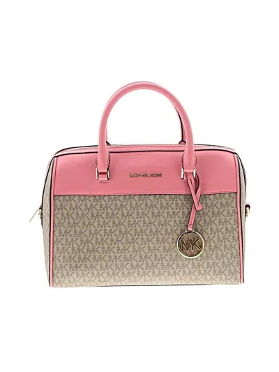 Pre-owned Michael Michael Kors Satchel In Pink