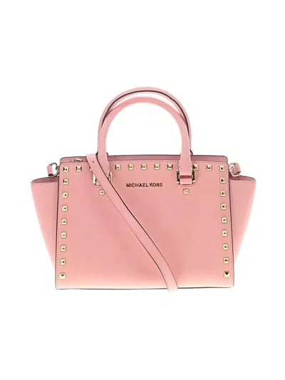 Pre-owned Michael Michael Kors Satchel In Pink