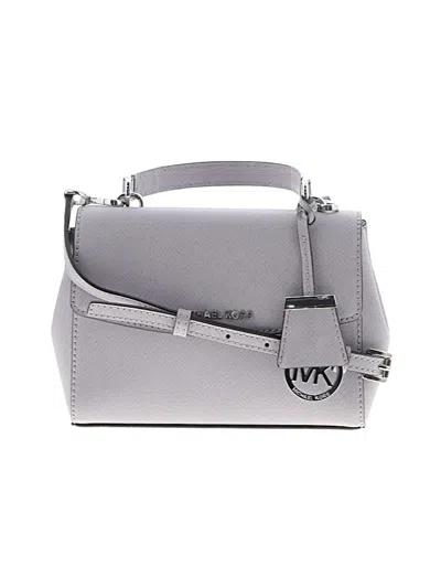 Pre-owned Michael Michael Kors Satchel In Purple