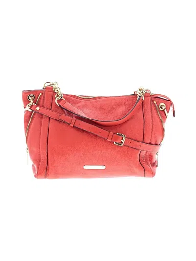 Pre-owned Michael Michael Kors Satchel In Red