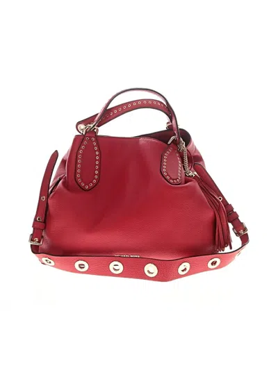 Pre-owned Michael Michael Kors Satchel In Red