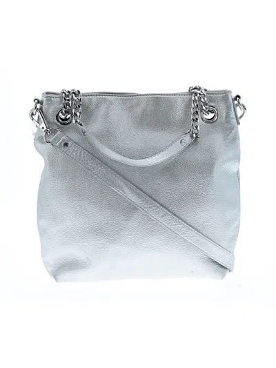 Pre-owned Michael Michael Kors Satchel In Silver