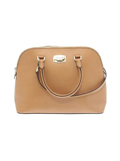 Pre-owned Michael Michael Kors Satchel In Tan