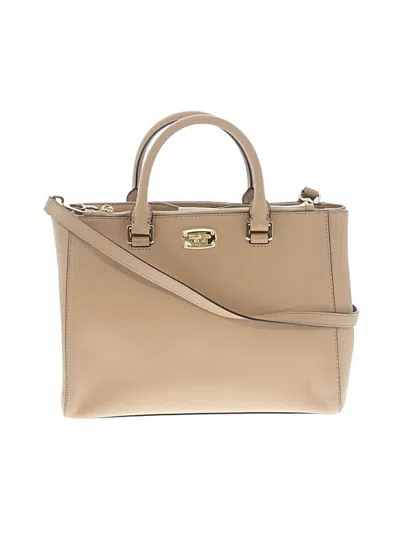 Pre-owned Michael Michael Kors Satchel In Tan