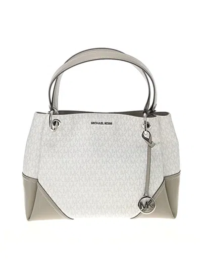 Pre-owned Michael Michael Kors Satchel In White