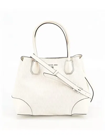 Pre-owned Michael Michael Kors Satchel In White