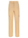 Michael Michael Kors Cargo Pants In Gold Triacetate Blend In Beige