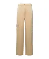 Michael Michael Kors Cargo Pants In Gold Triacetate Blend In Nude