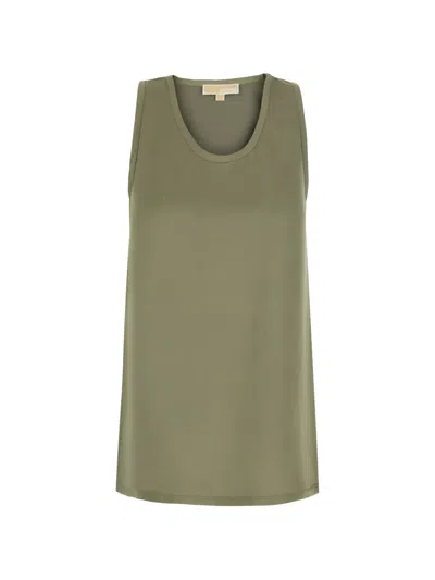 Michael Michael Kors Michael By Michael Kors Sleeveless Tank Top In Green