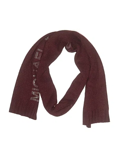 Pre-owned Michael Michael Kors Scarf In Burgundy