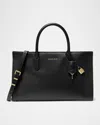 Michael Michael Kors Scarlett Leather Satchel Bag In Black