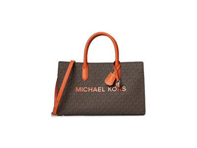 Michael Michael Kors Scarlett Medium East West Satchel Satchel Handbags Orange Punch: One Size