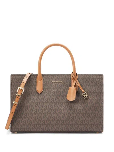 Michael Michael Kors Scarlett Printed Canvas Handbag In Brown