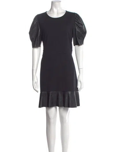 Pre-owned Michael Michael Kors Scoop Neck Mini Dress In Gray