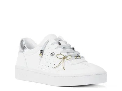 Michael Michael Kors Scotty Charm Sneaker In White