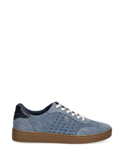 Michael Michael Kors Scotty Lace-up Sneakers In Blue