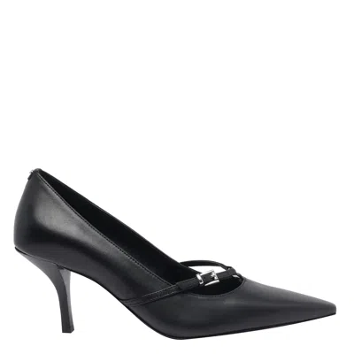 Michael Michael Kors 75mm Buckle-detail Pointed-toe Pumps In Black