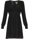 Michael Michael Kors Sequin-embellished Dress In Black