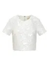 Michael Michael Kors Lace Pull On Cover Up Skirt In White