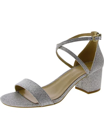 Michael Michael Kors Serena Flex Sandal Womens Ankle Strap Open Toe Block Heel In Multi