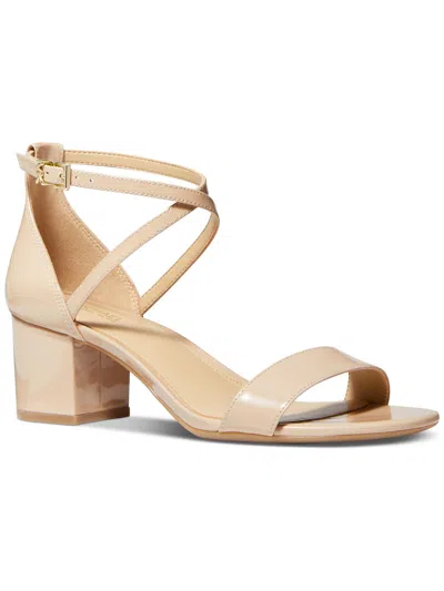 Michael Michael Kors Serena Flex Sandal Womens Leather Block Heel In Multi