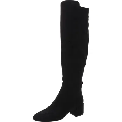 Michael Michael Kors Sg24h Womens Monogram Manmade Knee-high Boots In Black