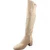 Michael Michael Kors Sg24h Womens Monogram Manmade Knee-high Boots In Grey