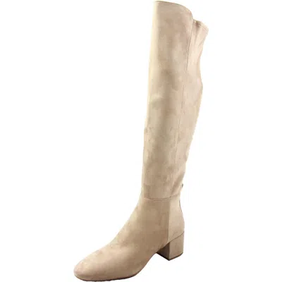 Michael Michael Kors Sg24h Womens Monogram Manmade Knee-high Boots In Grey