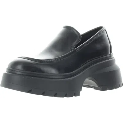 Michael Michael Kors Shiloh Womens Solid Leather Loafers In Black