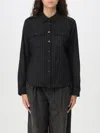 Michael Michael Kors Pinstriped Shirt In Schwarz