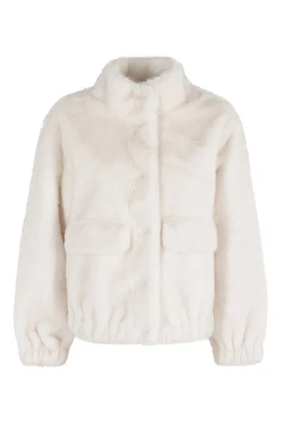 Michael Michael Kors Short Fx Fur Jacket In Multi