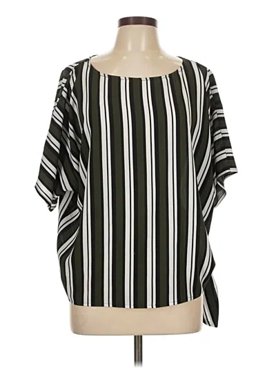Pre-owned Michael Michael Kors Short Sleeve Blouse In Black