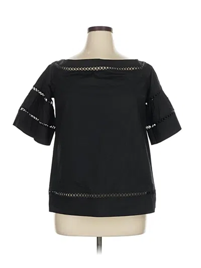 Pre-owned Michael Michael Kors Short Sleeve Blouse In Black