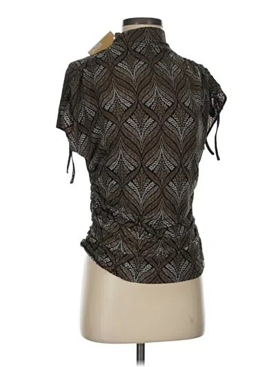 Pre-owned Michael Michael Kors Short Sleeve Blouse In Black