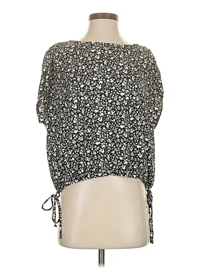 Pre-owned Michael Michael Kors Short Sleeve Blouse In Black