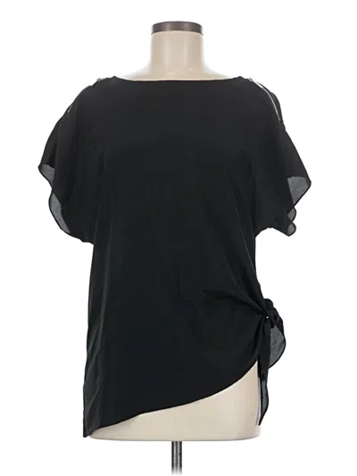 Pre-owned Michael Michael Kors Short Sleeve Blouse In Black