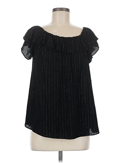 Michael Michael Kors Short Sleeve Blouse In Black