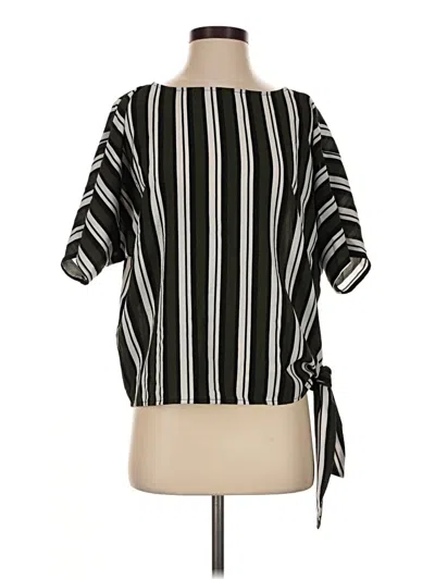 Pre-owned Michael Michael Kors Short Sleeve Blouse In Black