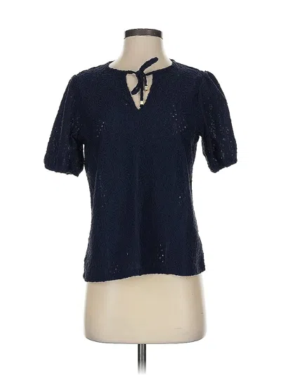 Pre-owned Michael Michael Kors Short Sleeve Blouse In Blue