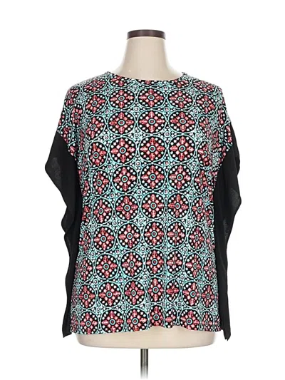 Pre-owned Michael Michael Kors Short Sleeve Blouse In Blue