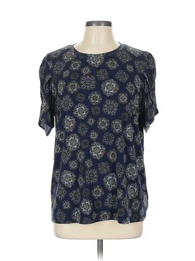 Pre-owned Michael Michael Kors Short Sleeve Blouse In Blue