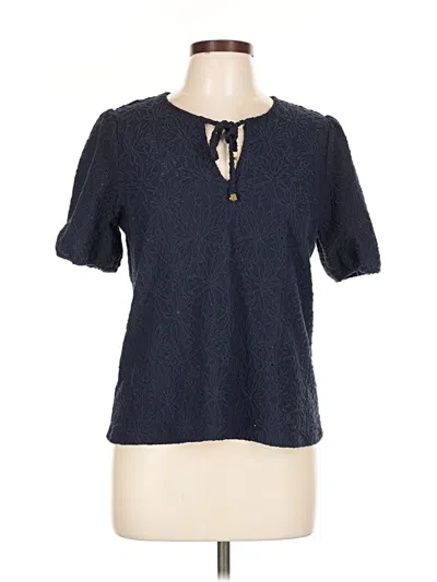 Pre-owned Michael Michael Kors Short Sleeve Blouse In Blue