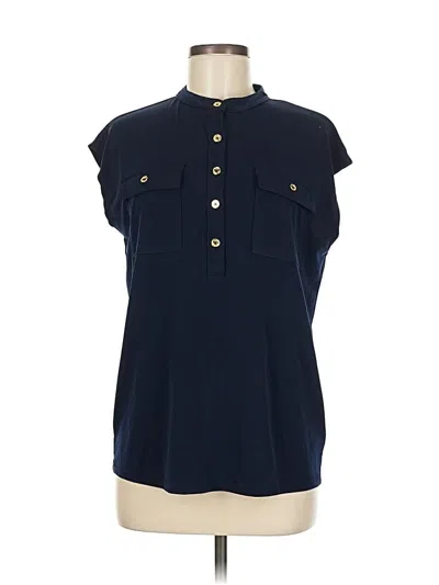 Pre-owned Michael Michael Kors Short Sleeve Blouse In Blue