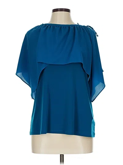 Pre-owned Michael Michael Kors Short Sleeve Blouse In Blue