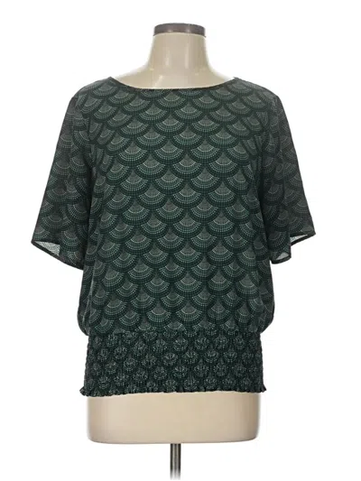 Pre-owned Michael Michael Kors Short Sleeve Blouse In Blue