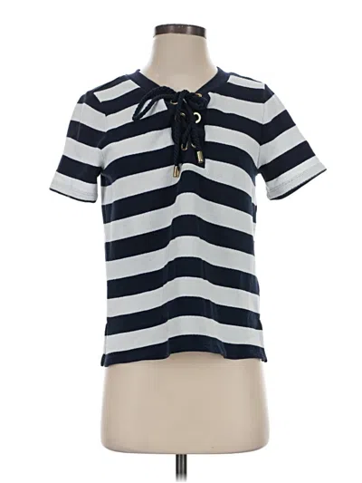 Pre-owned Michael Michael Kors Short Sleeve Blouse In Blue